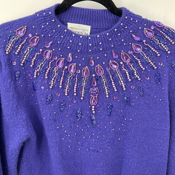 Vintage Tradition Beaded Sweater - Picture 1 of 6